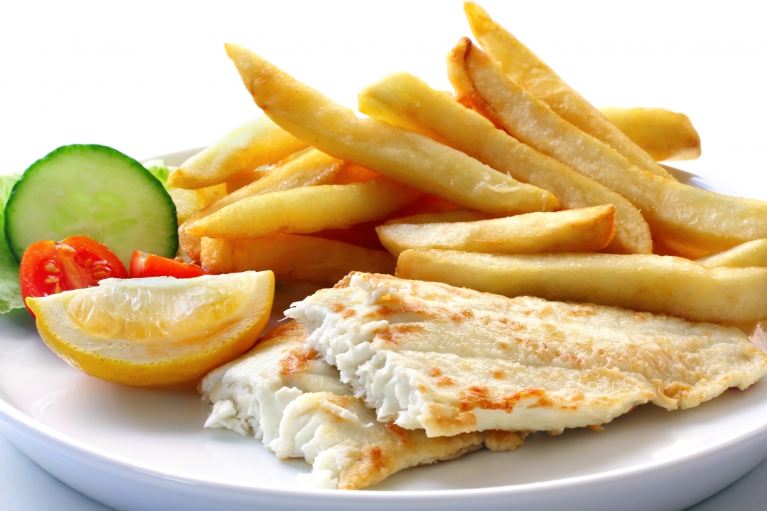 Grilled Fish & Chips